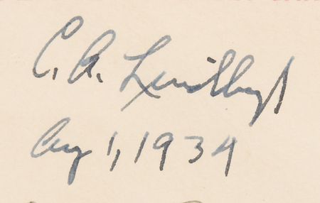 Lot #398 Charles Lindbergh Signed Flown Airmail Cover - Carried on Record-Breaking Sikorsky S-42 Flight - Image 2