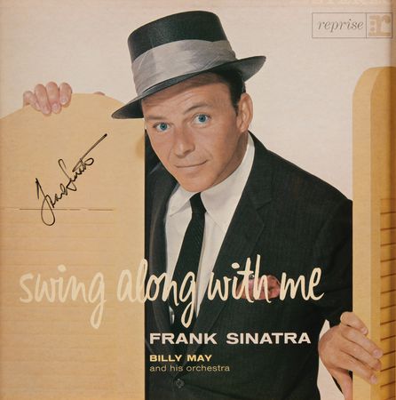 Lot #699 Frank Sinatra Signed Album - Swing Along with Me - Image 2