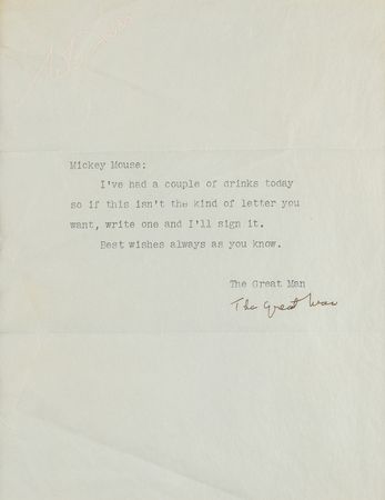 Lot #750 W. C. Fields (2) Typed Letters Signed - Image 3