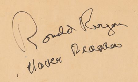 Lot #153 Ronald and Nancy Reagan Signed Original Movie Poster - Hellcats of the Navy - Image 3