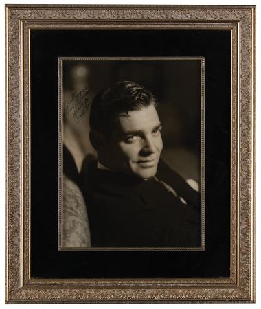 Lot #755 Clark Gable Oversized Signed Photograph