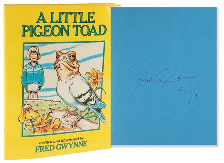 Lot #763 Fred Gwynne Signed Book - A Little Pigeon Toad - Image 1