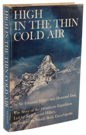 Lot #288 Edmund Hillary Signed Book - High in the Thin Cold Air - Image 3