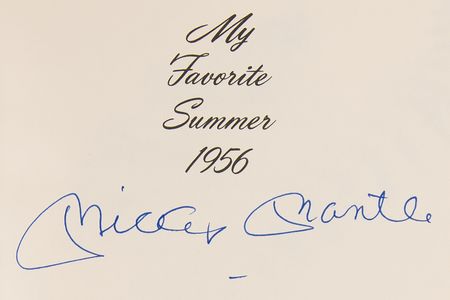 Lot #889 Mickey Mantle Signed Book - My Favorite Summer 1956 - Image 2