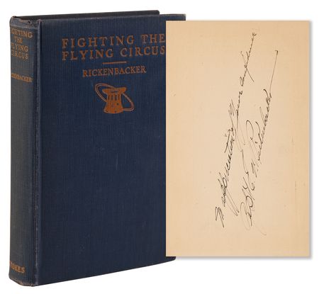 Lot #385 Eddie Rickenbacker Signed Book - Fighting the Flying Circus - Image 1