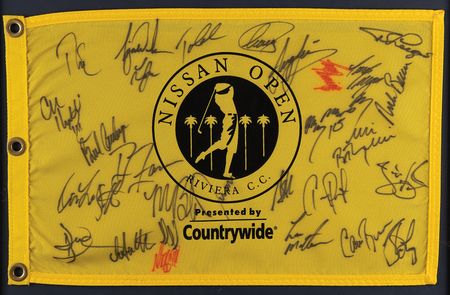 Lot #902 Tiger Woods Signed Golf Flag - Nissan Open (c. 1999) - Image 2