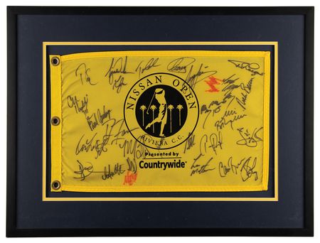 Lot #902 Tiger Woods Signed Golf Flag - Nissan Open (c. 1999) - Image 1
