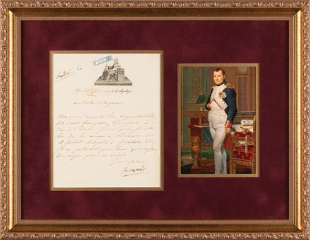 Lot #363 Napoleon Letter Signed, Directing 25,000 Rifles to the Army of Italy - Image 1