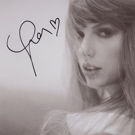 Lot #682 Taylor Swift Signed Album Insert Print - Image 1