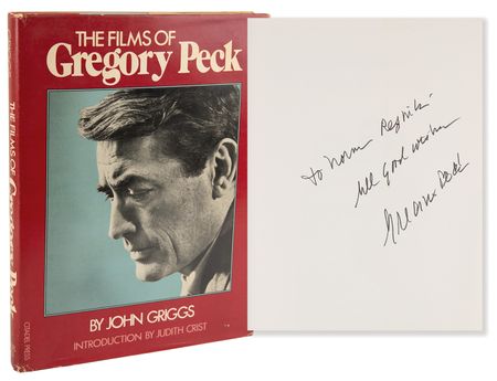 Lot #813 Gregory Peck Signed Book - The Films of Gregory Peck - Image 1