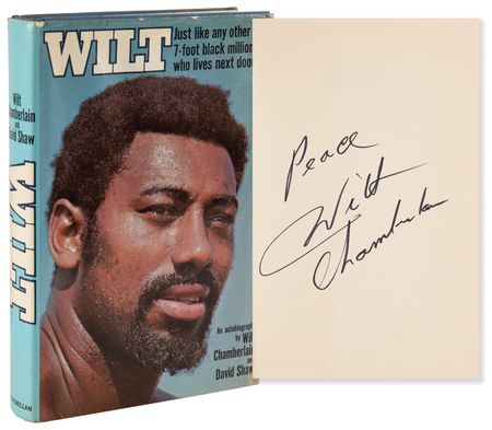 Lot #877 Wilt Chamberlain Signed Book - Wilt - Image 1