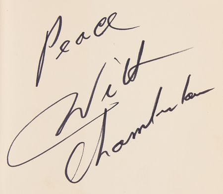 Lot #877 Wilt Chamberlain Signed Book - Wilt - Image 2
