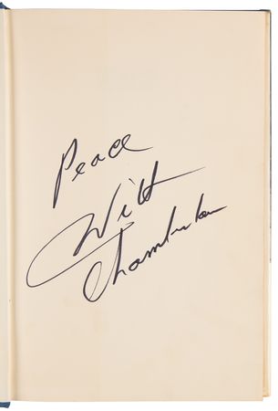 Lot #877 Wilt Chamberlain Signed Book - Wilt - Image 4