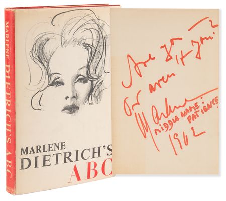 Lot #747 Marlene Dietrich Signed Book - Marlene Dietrich's ABC - Image 1