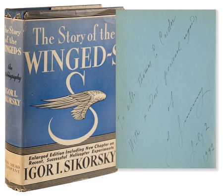 Lot #399 Igor Sikorsky Signed Book - The Story of the Winged-S - Image 1