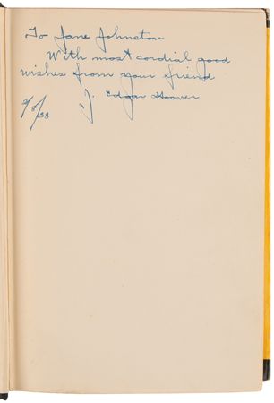 Lot #290 J. Edgar Hoover Signed Book - Persons in Hiding - Image 4