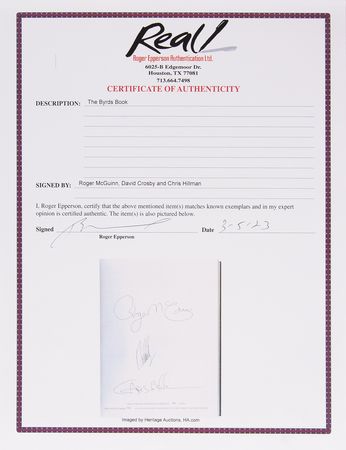 Lot #656 The Byrds Signed Book - The Byrds: 1964?1967 (Ltd. Ed. #596/795) - Image 7