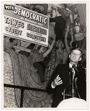 Lot #127 John F. Kennedy (6) Original Photographs - Baltimore Campaign Rally - Image 4