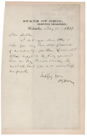 Lot #318 Lincoln: Cabinet and Associates (6) Letters Signed - Image 2