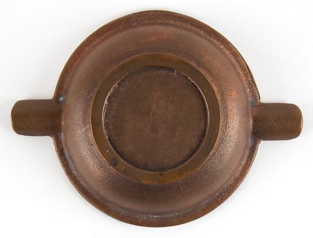 Lot #390 USS Constitution 1927 Restoration Relic Bronze Ashtray - Image 3