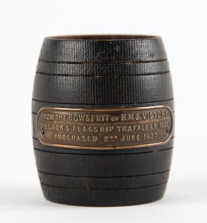 Lot #382 Horatio Nelson: HMS Victory Wooden Artifact - Image 1