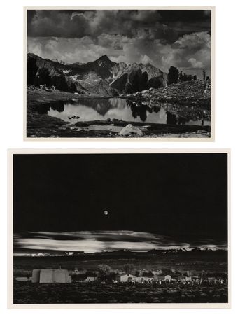 Lot #482 Ansel Adams (2) Signed Cards - Image 2