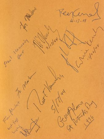 Lot #200 Kennedy Family Signed Book - Profiles in Courage, with RFK, RFK Jr., JFK Jr., and Caroline Kennedy - Image 2