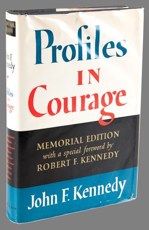 Lot #200 Kennedy Family Signed Book - Profiles in Courage, with RFK, RFK Jr., JFK Jr., and Caroline Kennedy - Image 3