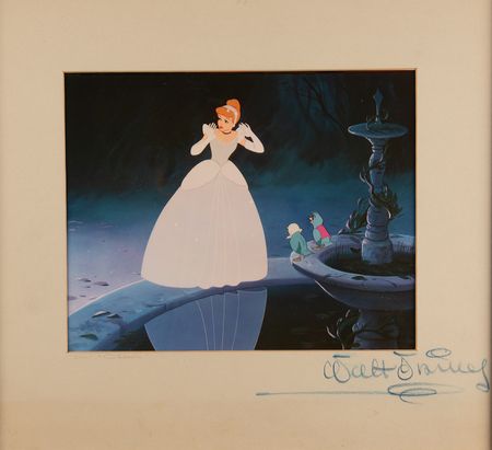 Lot #511 Walt Disney Signed 'Cinderella' Presentation Mat - Image 2