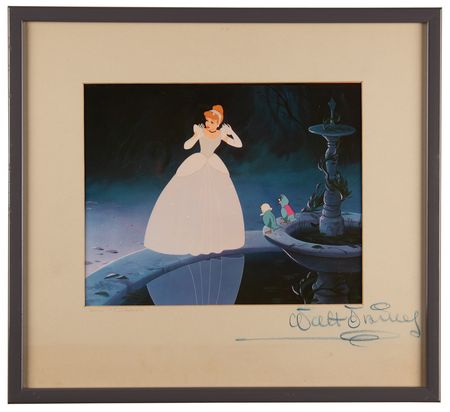 Lot #511 Walt Disney Signed 'Cinderella' Presentation Mat - Image 1
