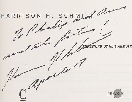 Lot #451 Harrison Schmitt Signed Book - Return to the Moon - Image 2