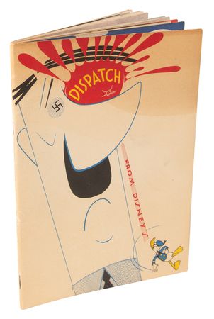 Lot #518 Dispatch from Disney's World War II Employee Serviceman Booklet with Rare ‘Pin-Ups’ Poster (1943) - Image 2