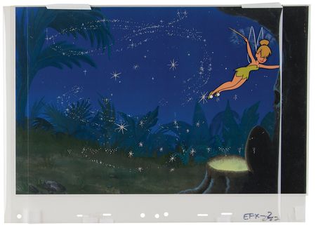 Lot #512 Tinker Bell production cel from the Disneyland television show - Image 1