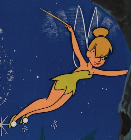 Lot #512 Tinker Bell production cel from the Disneyland television show - Image 2