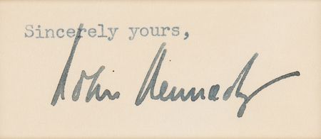 Lot #37 John F. Kennedy Signature - Image 2