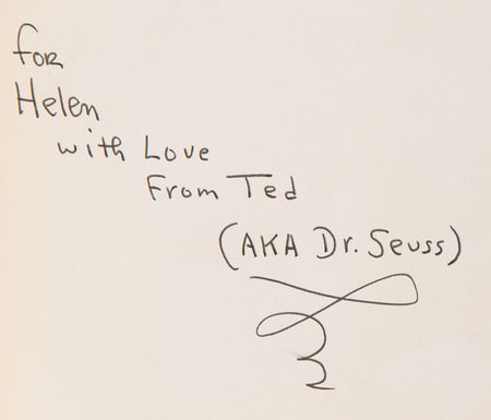 Lot #593 Dr. Seuss Signed Book - Dr. Seuss from Then to Now - Image 2
