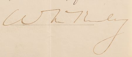 Lot #140 William McKinley Document Signed as Governor of Ohio - Image 2