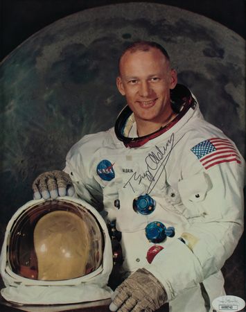 Lot #405 Neil Armstrong and Buzz Aldrin Signed Photographs - Image 3