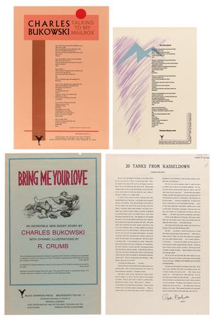 Lot #542 Charles Bukowski Archive of (60+) Autographs, with Letters, Manuscripts, Signed Books, and Rare Ephemera - Image 22