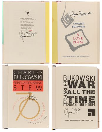 Lot #542 Charles Bukowski Archive of (60+) Autographs, with Letters, Manuscripts, Signed Books, and Rare Ephemera - Image 8