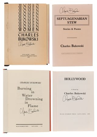 Lot #542 Charles Bukowski Archive of (60+) Autographs, with Letters, Manuscripts, Signed Books, and Rare Ephemera - Image 10