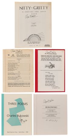 Lot #542 Charles Bukowski Archive of (60+) Autographs, with Letters, Manuscripts, Signed Books, and Rare Ephemera - Image 13