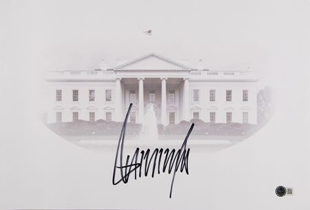 Lot #183 Donald Trump Oversized Signed Print - Image 1
