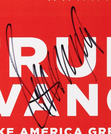 Lot #186 Donald Trump Signed Campaign Sign - Image 2