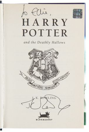 Lot #590 J. K. Rowling Signed Book - Harry Potter and the Deathly Hallows - Image 4