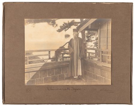 Lot #562 Rabindranath Tagore Signed Photograph - Pictured During His 1916 Visit to Japan - Image 1