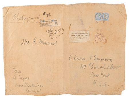 Lot #562 Rabindranath Tagore Signed Photograph - Pictured During His 1916 Visit to Japan - Image 3