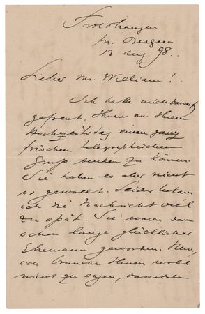 Lot #624 Edvard Grieg Autograph Letter Signed - Image 1
