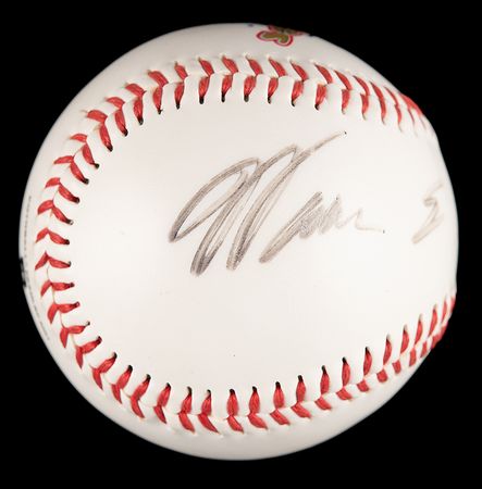 Lot #262 Warren Buffett Signed Baseball and Signed Photograph - Image 2