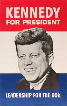 Lot #128 John F. Kennedy (2) Original 1960 Campaign Posters - 